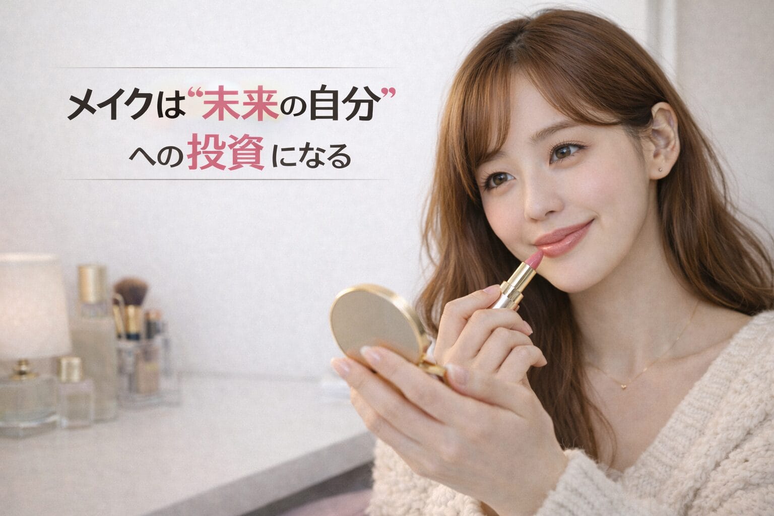メイクを続けることで自信と前向きな変化を実感し、チャットレディとして成長していくライバースタジオラビット所属のクルミ